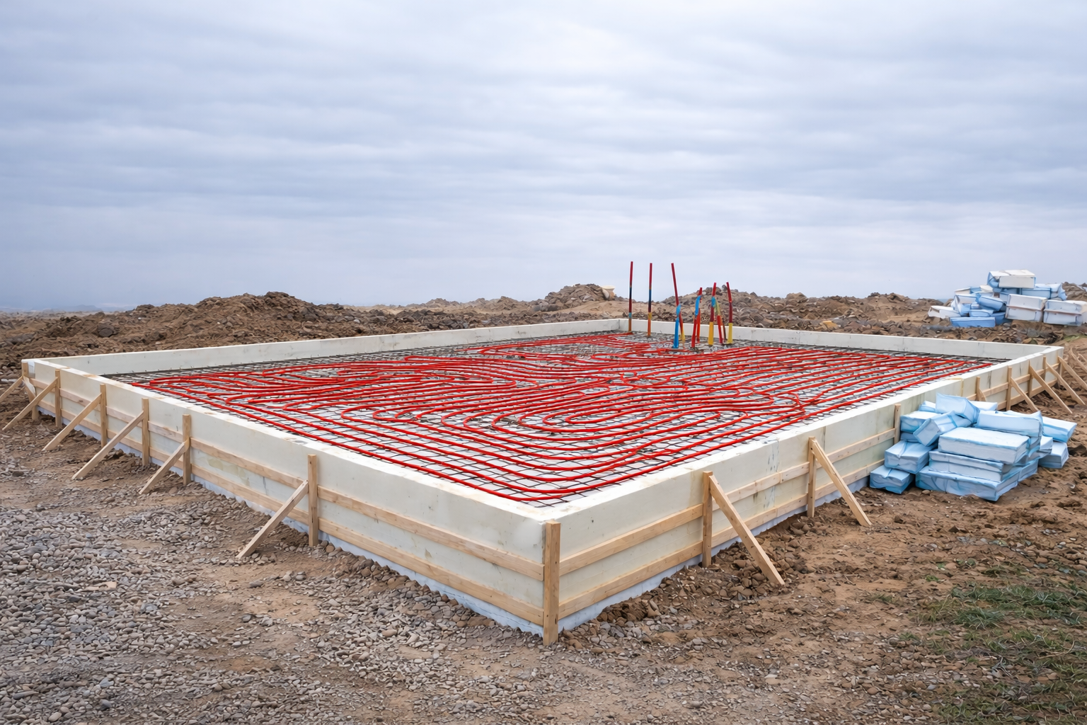 Foundation construction progress - stage 2