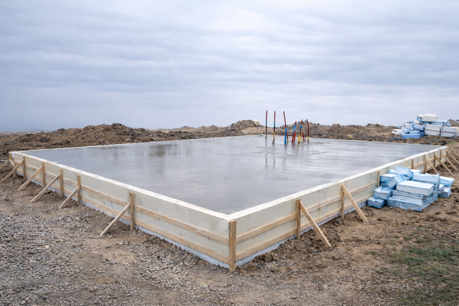 Foundation construction progress - stage 3