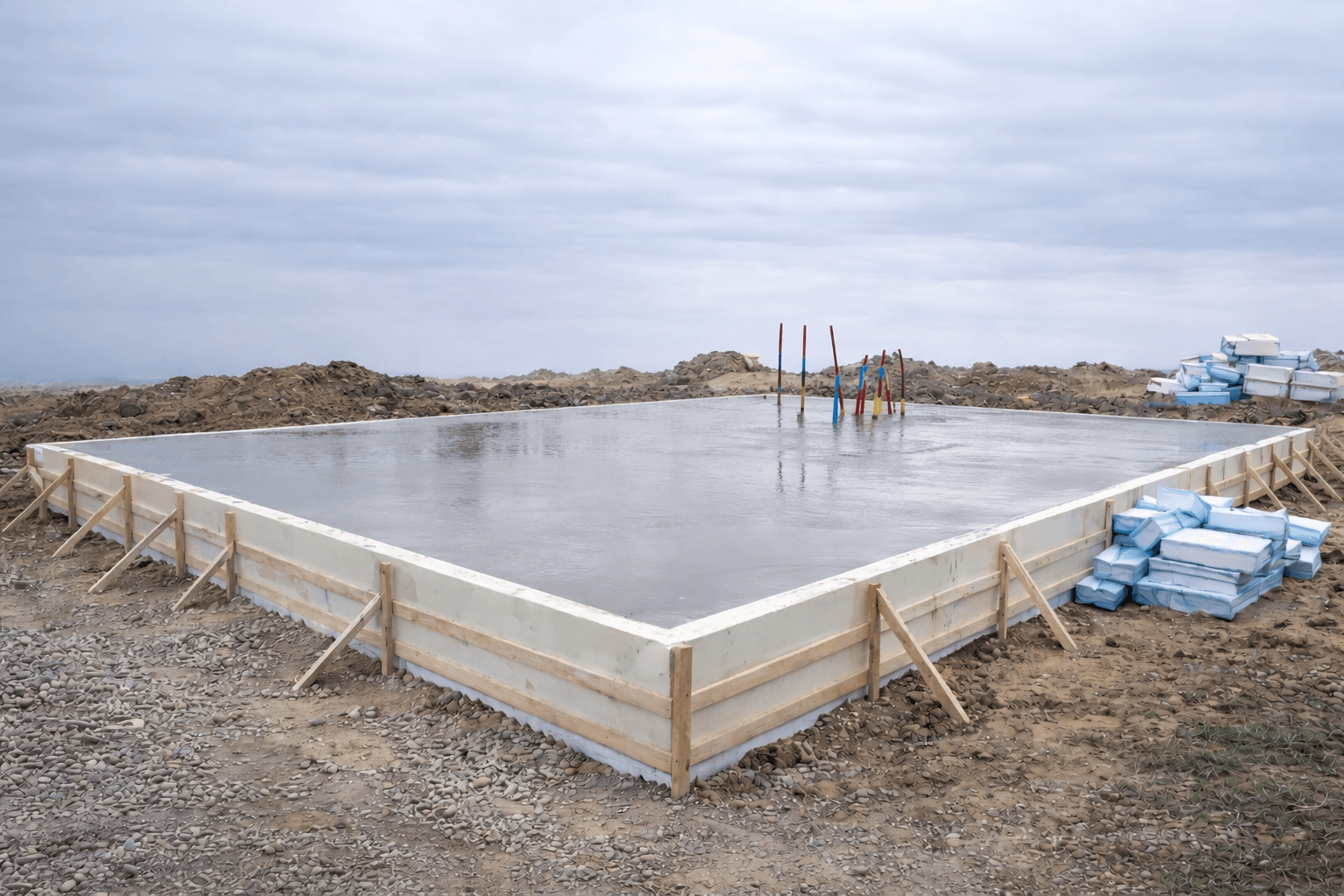 Foundation construction progress - stage 3